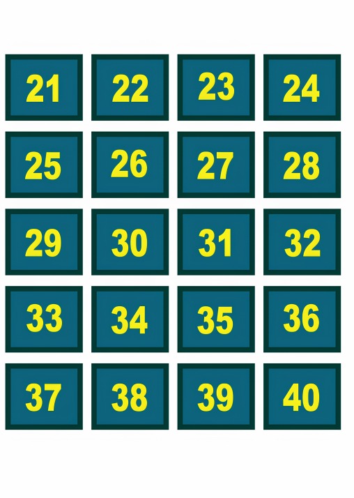 Lencana Nombor Kumpulan (1-50)