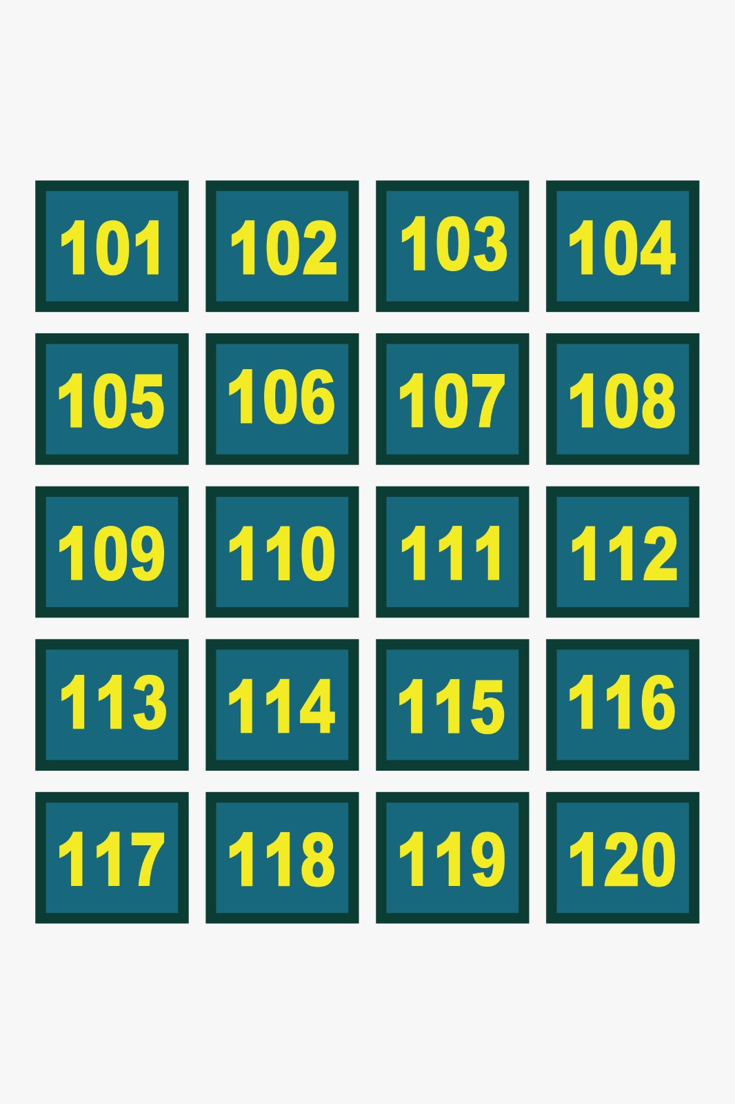 Lencana Nombor Kumpulan (101-150)