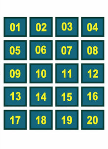 Lencana Nombor Kumpulan (1-50)
