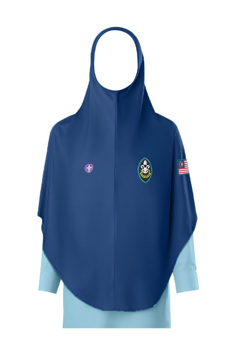 Tudung Sarung Labuh +  3 Basic Lencana Kanak-Kanak/Muda/Remaja